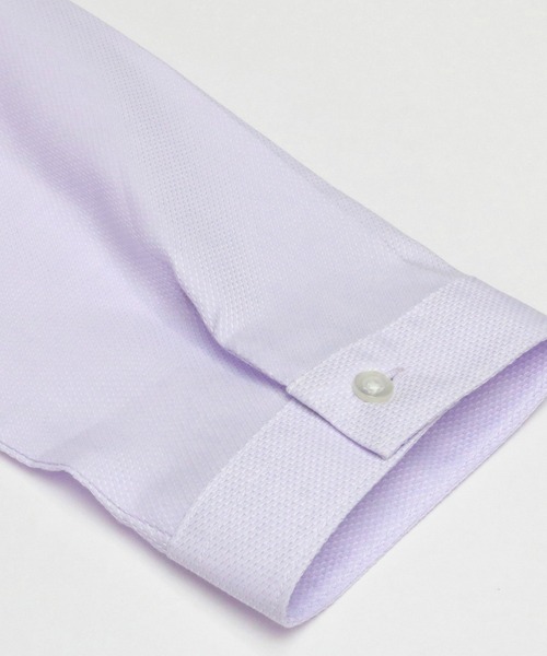 TOKYO SHIRTS(トウキョウシャツ)の「形態安定ノーアイロン レギュラー 七分袖ビジネスワイシャツ(ビジネスシャツ・レディース・ラベンダー・XL/S/L/M/LL/XS)」の5枚目の写真