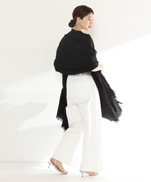 VERMEIL par iena（ヴェルメイユパーイエナ）の「【ASAUCE MELER/アソースメレ】オーガニックリネンドライキャンバスストール（ストール/ショール・レディース・ピンク/ベージュ/パープル/イエロー・FREE）」の11枚目の写真