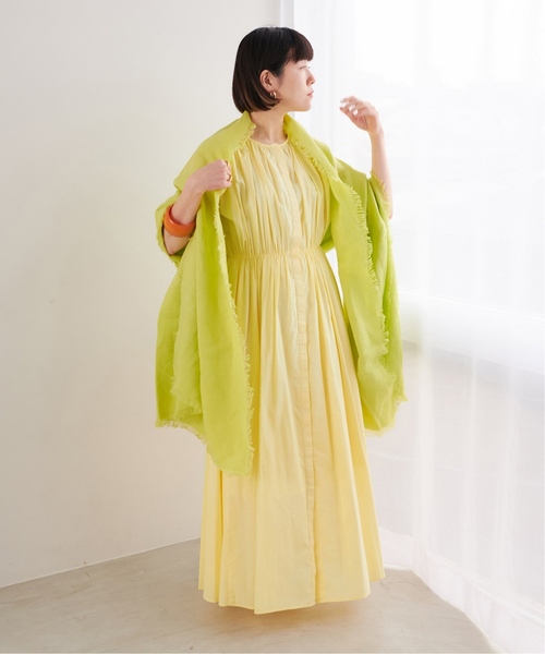 【新品】ASAUCE MELER アソースメレ　リネンストール　薄黄色 ASAUCE MELER】オーガニックリネンストール | Whim Gazette