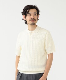 BEAMS PLUS | ケーブル ニット ポロシャツ(ポロシャツ)