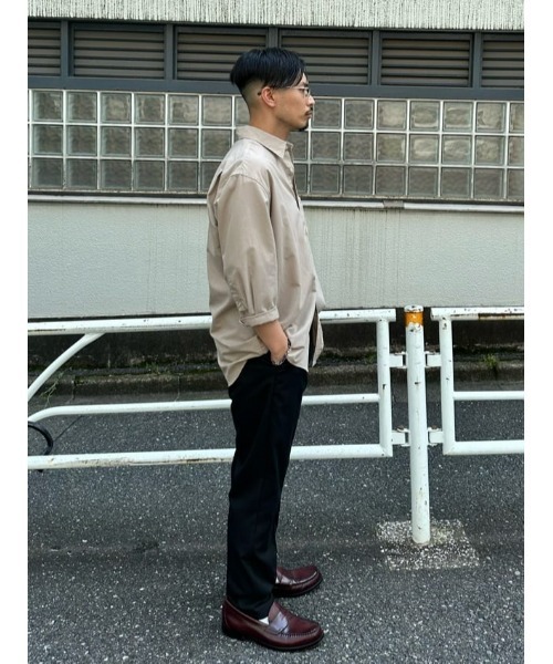 PLUS ONE(プラスワン)の「【接触冷感】【PLUS ONE】サラサラスリムトラウザー / 吸水速乾(スラックス・メンズ・ブラック/ベージュ/ネイビー/オリーブ/ブラック×グレー・S/M/L/XL)」の20枚目の写真