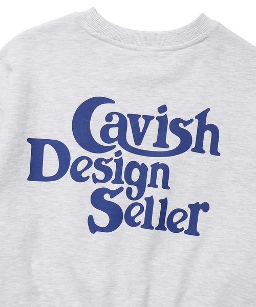 Cavish(カビシ)の「CAVISH/セラーロゴプルオーバ(ウラケ) 2197537(スウェット・レディース・ライトグレー/ネイビー・FREE)」の9枚目の写真