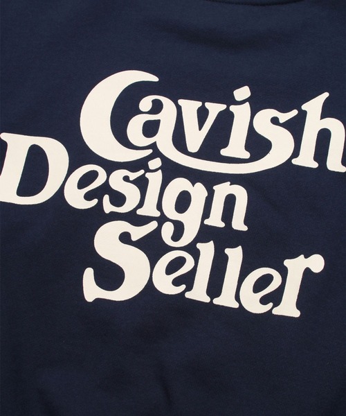 Cavish(カビシ)の「CAVISH/セラーロゴプルオーバ(ウラケ) 2197537(スウェット・レディース・ライトグレー/ネイビー・FREE)」の10枚目の写真