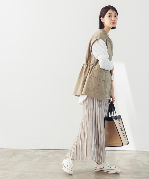 Greedy Brilliant麻調クリンクルマキシスカート セール】麻調クリンクルマキシスカート（スカート）｜Gready