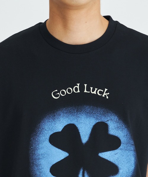 SHOOP (シュープ)の「【SHOOP/シュープ】GOOD LUCK T-SHIRT(Tシャツ/カットソー・メンズ・ホワイト/ブラック・SMALL/MEDIUM)」の8枚目の写真