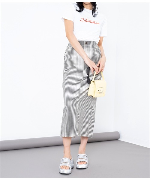 LATINA（ラティーナ）の「ストライプロングスカート（スカート・レディース・ブラック×ホワイト・FREE）」の16枚目の写真