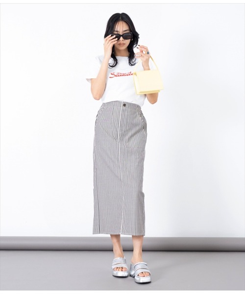 LATINA（ラティーナ）の「ストライプロングスカート（スカート・レディース・ブラック×ホワイト・FREE）」の14枚目の写真