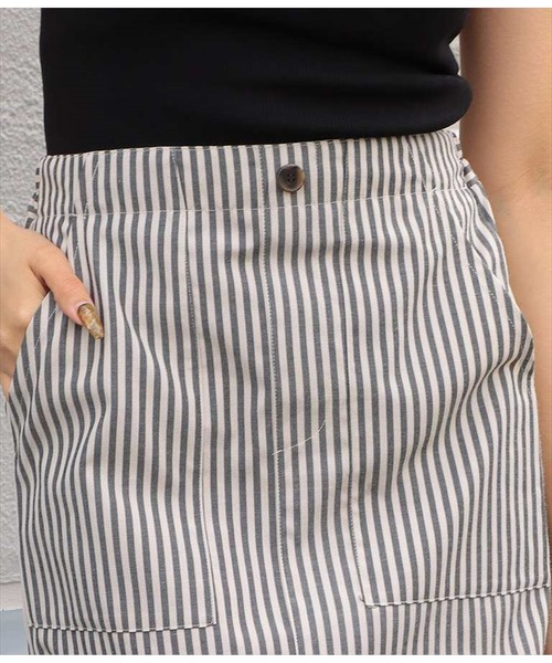 LATINA（ラティーナ）の「ストライプロングスカート（スカート・レディース・ブラック×ホワイト・FREE）」の9枚目の写真