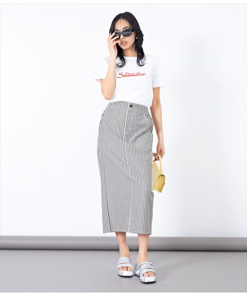 LATINA（ラティーナ）の「ストライプロングスカート（スカート・レディース・ブラック×ホワイト・FREE）」の13枚目の写真
