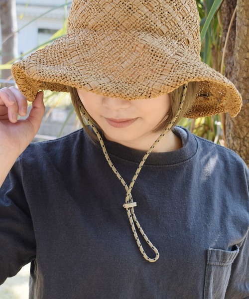 Flowering（フラワーリング）の「パラコード/ハットクリップ（ハット・レディース・ベージュ/アイボリー/グレー/カーキ/A/B/C・FREE）」の3枚目の写真