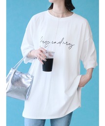 筆記体ロゴビッグTシャツ