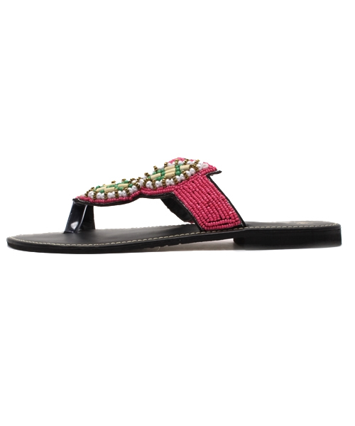 チャイハネ（チャイハネ）の「【チャイハネ】リーフビーズトングサンダル（サンダル・レディース・ブラウン/ブラック・FREE）」の10枚目の写真