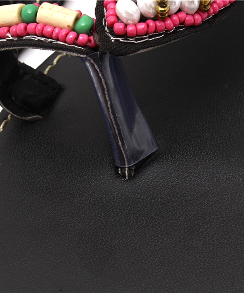 チャイハネ（チャイハネ）の「【チャイハネ】リーフビーズトングサンダル（サンダル・レディース・ブラウン/ブラック・FREE）」の8枚目の写真