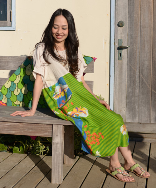 チャイハネ（チャイハネ）の「【チャイハネ】リーフビーズトングサンダル（サンダル・レディース・ブラウン/ブラック・FREE）」の3枚目の写真