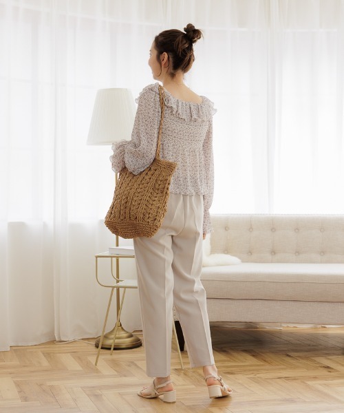 flower（フラワー）の「リラックスクロシェトート（トートバッグ・レディース・ブラウン/アイボリー・FREE）」の14枚目の写真