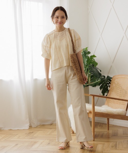 flower（フラワー）の「リラックスクロシェトート（トートバッグ・レディース・ブラウン/アイボリー・FREE）」の7枚目の写真