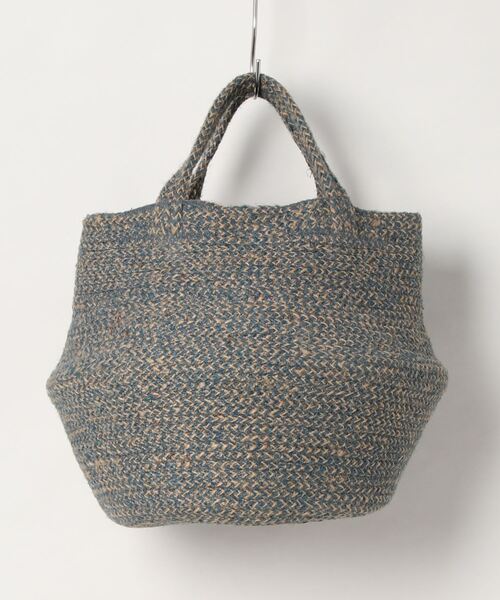 EARTH MADE（アースメイド）の「COLLAPSIBLE JUTE TOTE（かごバッグ・レディース・ブラック/グレー系その他/グレー/ナチュラル/オレンジ系その他/ホワイト/ホワイト系その他/グリーン系その他/ブルー系その他・FREE）」の8枚目の写真