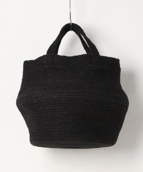 EARTH MADE（アースメイド）の「COLLAPSIBLE JUTE TOTE（かごバッグ・レディース・ブラック/グレー系その他/グレー/ナチュラル/オレンジ系その他/ホワイト/ホワイト系その他/グリーン系その他/ブルー系その他・FREE）」の4枚目の写真