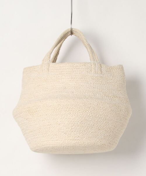 EARTH MADE（アースメイド）の「COLLAPSIBLE JUTE TOTE（かごバッグ・レディース・ブラック/グレー系その他/グレー/ナチュラル/オレンジ系その他/ホワイト/ホワイト系その他/グリーン系その他/ブルー系その他・FREE）」の14枚目の写真