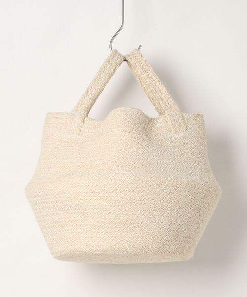 EARTH MADE（アースメイド）の「COLLAPSIBLE JUTE TOTE（かごバッグ・レディース・ブラック/グレー系その他/グレー/ナチュラル/オレンジ系その他/ホワイト/ホワイト系その他/グリーン系その他/ブルー系その他・FREE）」の11枚目の写真