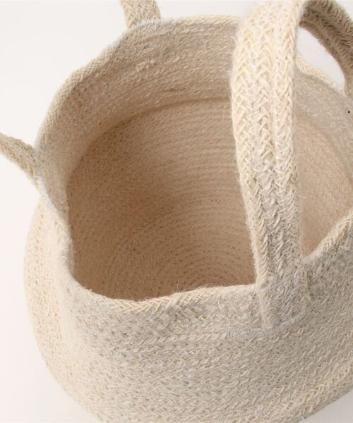 EARTH MADE（アースメイド）の「COLLAPSIBLE JUTE TOTE（かごバッグ・レディース・ブラック/グレー系その他/グレー/ナチュラル/オレンジ系その他/ホワイト/ホワイト系その他/グリーン系その他/ブルー系その他・FREE）」の16枚目の写真