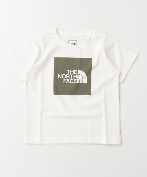 THE NORTH FACE(ザノースフェイス)の「ザ ノース フェイス THE NORTH FACE S/S Colored Square Logo Tee_ショートスリーブスモールスクエアロゴティー(Tシャツ/カットソー・キッズ・ホワイト×ブルー/ホワイト/ホワイト×ピンク・150cm/140cm/110cm/100cm/120cm/130cm)」の2枚目の写真