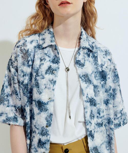 tk.TAKEO KIKUCHI(ティーケータケオキクチ)の「メタルループタイネックレス(ネックレス・レディース・シルバー/シルバー系4・00)」の1枚目の写真