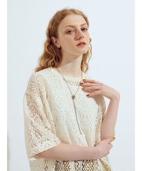 tk.TAKEO KIKUCHI(ティーケータケオキクチ)の「メタルループタイネックレス(ネックレス・レディース・シルバー/シルバー系4・00)」の12枚目の写真