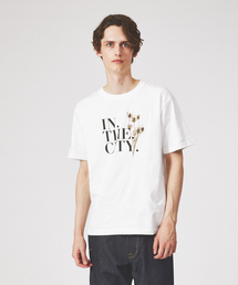 【INTHECITY】ドライフラワー 半袖 Tシャツ