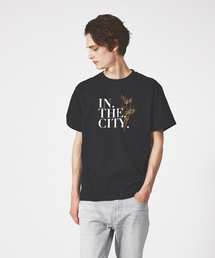 【INTHECITY】ドライフラワー 半袖 Tシャツ