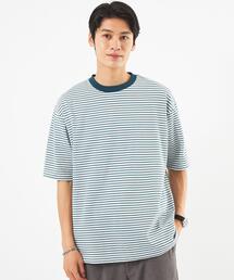 green label relaxing | マルチボーダー クルーネック Tシャツ(Tシャツ/カットソー)