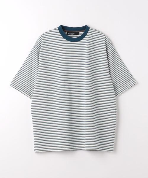 green label relaxing（グリーンレーベルリラクシング）の「マルチボーダー クルーネック Tシャツ（Tシャツ/カットソー・メンズ・コバルトブルー/グレー・M/S/L/XL）」の8枚目の写真