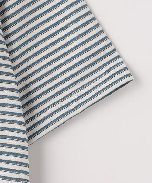 green label relaxing（グリーンレーベルリラクシング）の「マルチボーダー クルーネック Tシャツ（Tシャツ/カットソー・メンズ・コバルトブルー/グレー・M/S/L/XL）」の12枚目の写真