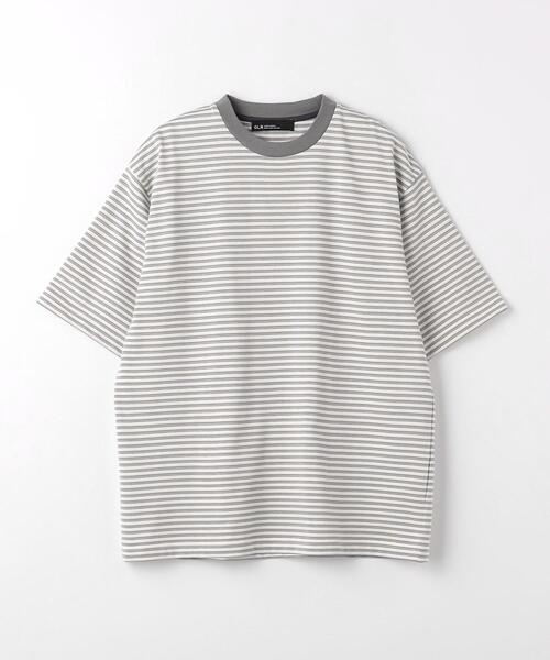 green label relaxing（グリーンレーベルリラクシング）の「マルチボーダー クルーネック Tシャツ（Tシャツ/カットソー・メンズ・コバルトブルー/グレー・M/S/L/XL）」の14枚目の写真