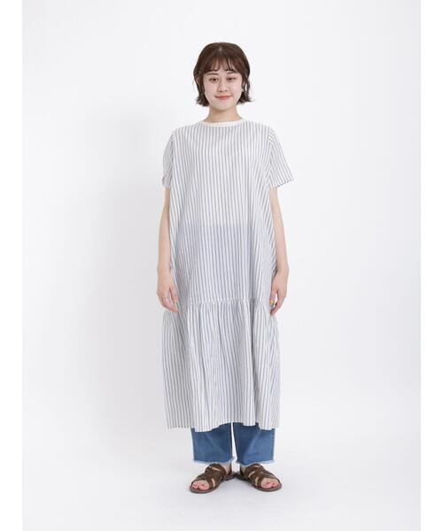 Samansa Mos2（サマンサ モスモス）の「◎前後着配色パイピングワンピース（ワンピース・レディース・レッド/ブルー/キナリ/キャメル/ブラック・F）」の17枚目の写真