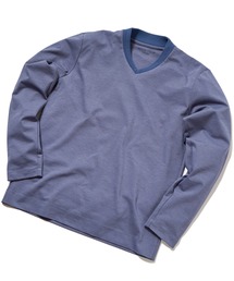 MEN'S BIGI | 【ACTIVE TAILOR】シルケットスムースVネックロングTシャツ(Tシャツ/カットソー)