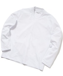 【ACTIVE TAILOR】シルケットスムースVネックロングTシャツ