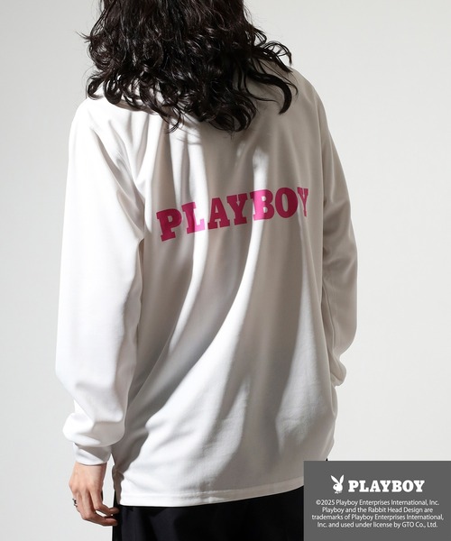 PLAYBOY（プレイボーイ）の「PLAYBOY High neck long sleeve innerwear / ハイネック長袖インナー（Tシャツ/カットソー・メンズ・ホワイト/チャコールグレー/ブラック/ダークグレー/チャコール/ホワイト系/ホワイト系1/ブラック系/ブラック系1・XL/M/L）」の3枚目の写真