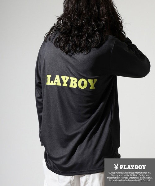 PLAYBOY（プレイボーイ）の「PLAYBOY High neck long sleeve innerwear / ハイネック長袖インナー（Tシャツ/カットソー・メンズ・ホワイト/チャコールグレー/ブラック/ダークグレー/チャコール/ホワイト系/ホワイト系1/ブラック系/ブラック系1・XL/M/L）」の21枚目の写真