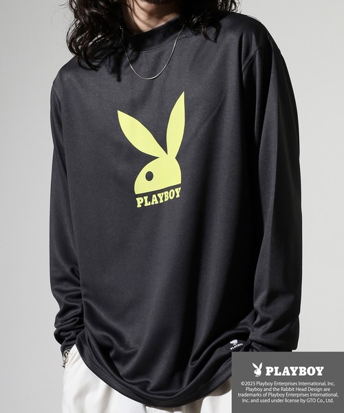 PLAYBOY（プレイボーイ）の「PLAYBOY High neck long sleeve innerwear / ハイネック長袖インナー（Tシャツ/カットソー・メンズ・ホワイト/チャコールグレー/ブラック/ダークグレー/チャコール/ホワイト系/ホワイト系1/ブラック系/ブラック系1・XL/M/L）」の19枚目の写真