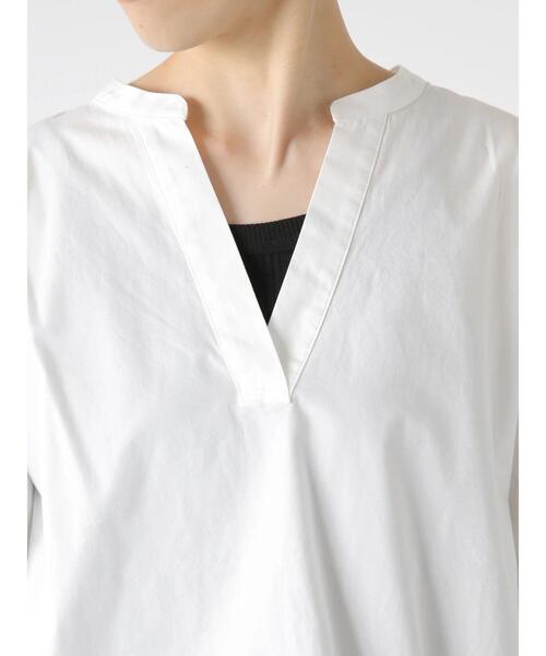 Lugnoncure（ルノンキュール）の「タイプライタースキッパーシャツ（シャツ/ブラウス・レディース・ブラック/オフホワイト/キャメル・F）」の17枚目の写真