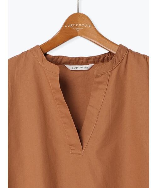 Lugnoncure（ルノンキュール）の「タイプライタースキッパーシャツ（シャツ/ブラウス・レディース・ブラック/オフホワイト/キャメル・F）」の22枚目の写真