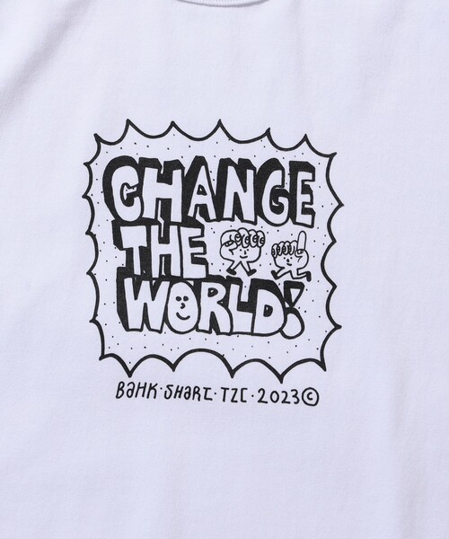 BEAMS T(ビームスティー)の「SHART & BAHK × sabukaru online × BEAMS T / T‐shirt(Tシャツ/カットソー・メンズ・ホワイト・SMALL/LARGE/X-LARGE/MEDIUM)」の2枚目の写真