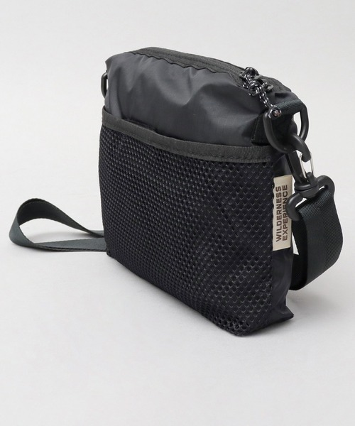 WILDERNESS EXPERIENCE(ウィルダネスエクスペリエンス)の「日本製 リップストップナイロン ミニサコッシュ(ショルダーバッグ・メンズ・ブラック・FREE)」の16枚目の写真
