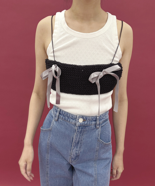 EDIT. FOR LULU（エディットフォールル）の「【Foundry Mews/ファウンドリー ミューズ】knit bra（ニット/セーター・レディース・ブラック・FREE）」の5枚目の写真