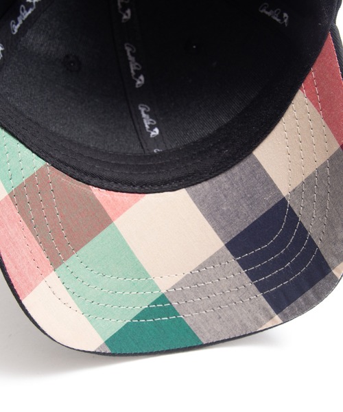 Arnold Palmer（アーノルドパーマー）の「パーマーチェック 切替 ツイル シェア キャップ（キャップ・レディース・ベージュ/ブラック・F）」の6枚目の写真