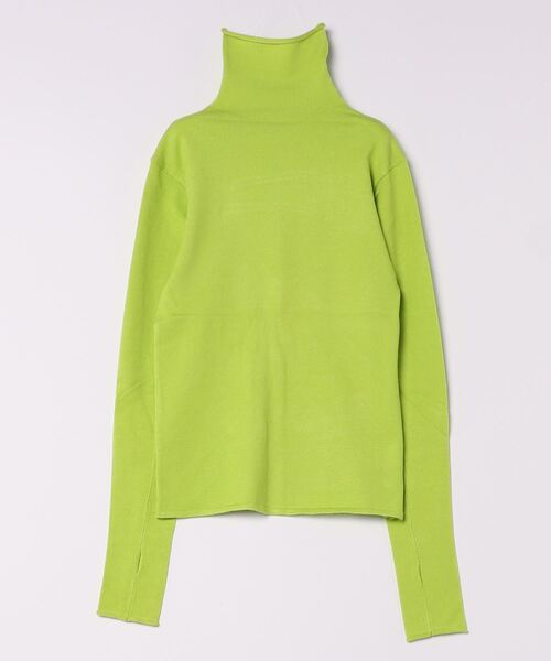 STYLEBLOCK（スタイルブロック）の「フィンガーホールタートルネックニット（ニット/セーター・レディース・オレンジ/ブラウン/グレー/オフホワイト/ホワイト系その他/ブラック/ブルー/ライム/レッド・M）」の6枚目の写真