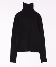 フィンガーホールタートルネックニット