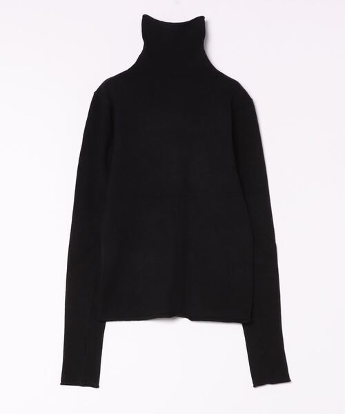 STYLEBLOCK（スタイルブロック）の「フィンガーホールタートルネックニット（ニット/セーター・レディース・オレンジ/ブラウン/グレー/オフホワイト/ホワイト系その他/ブラック/ブルー/ライム/レッド・M）」の4枚目の写真