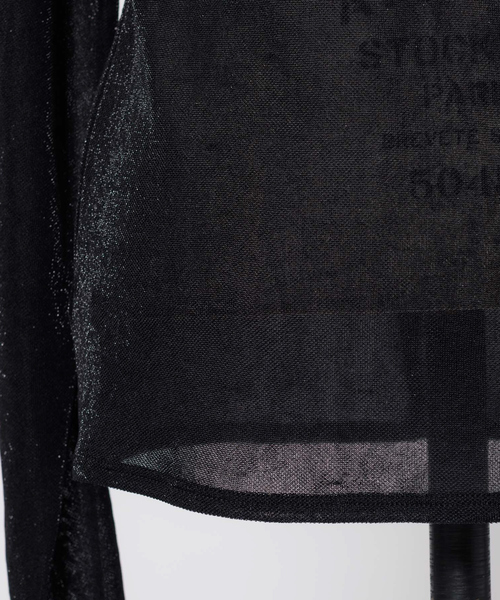 NOMINE（ノミネ）の「シアーラメメロウ2WAYプルオーバー（Tシャツ/カットソー・レディース・ブラック/ゴールド/グレイッシュベージュ/ベージュ・フリー）」の12枚目の写真